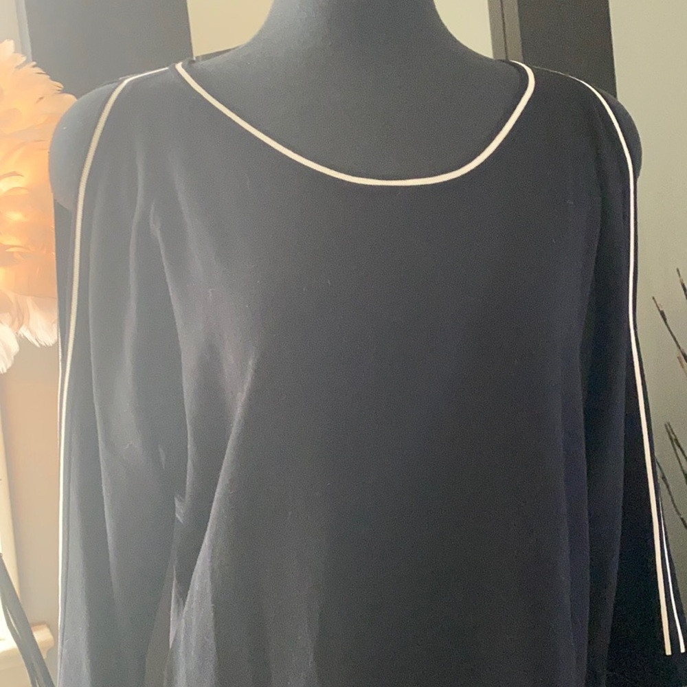 Cold shoulder sweater